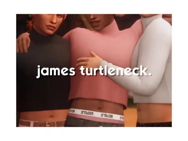 Maxis Match james turtleneck - The Sims 4 Custom Content
