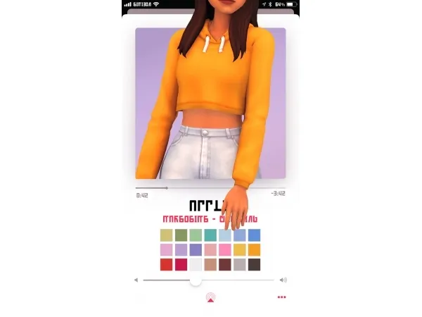 Maxis Match apple hoodie by marsosims - The Sims 4 Custom Content