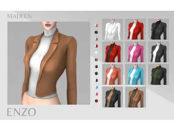 Maxis Match Madlen Enzo Blazer - The Sims 4 Custom Content
