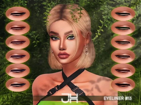 Alpha JUL_HAOS [COSMETICS] EYELINER 13 - The Sims 4 Custom Content