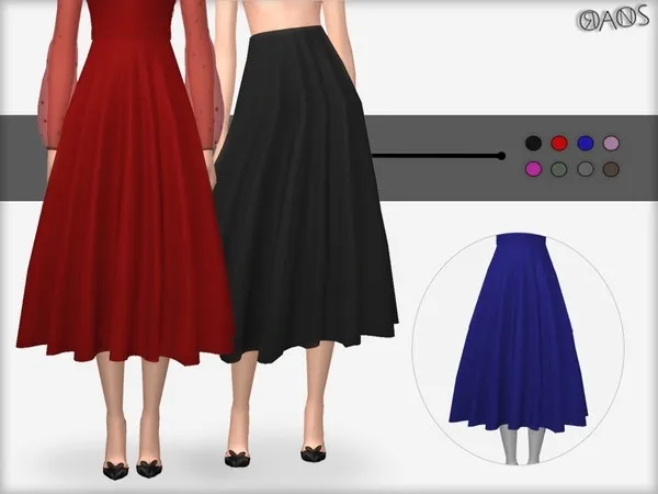 Mix Lurex Skirt V2 - The Sims 4 Custom Content