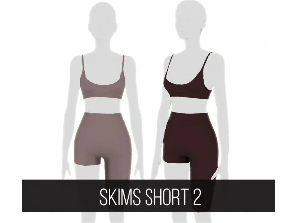 Mix SKIMS CO SHORT 2 - The Sims 4 Custom Content