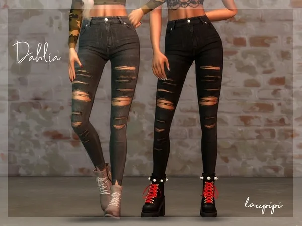 Alpha Apocalypse Dahlia Pants - The Sims 4 Custom Content