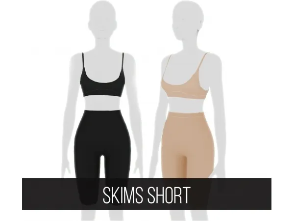 Mix SKIMS CO SHORT - The Sims 4 Custom Content