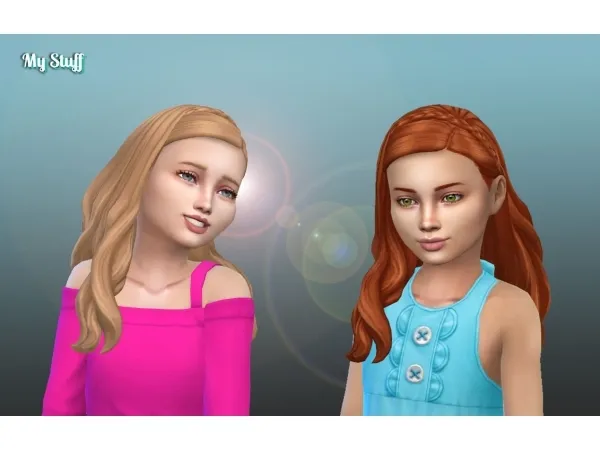 Maxis Match Silvia Hairstyle for Girls - The Sims 4 Custom Content