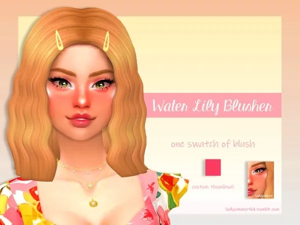 Maxis Match Water Lily Blusher - The Sims 4 Custom Content