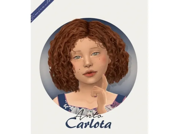 Alpha Anto Carlota Kids Version - The Sims 4 Custom Content