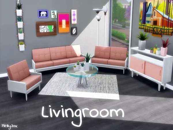 Maxis Match Livingroom by Melly20x - The Sims 4 Custom Content