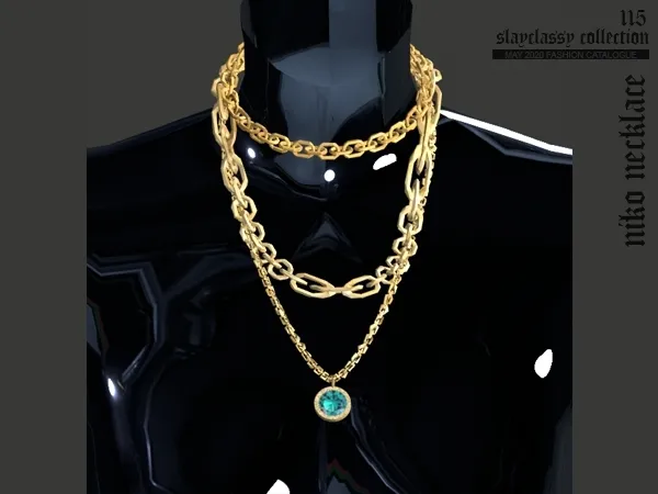 Alpha SC115 Niko Necklace - The Sims 4 Custom Content