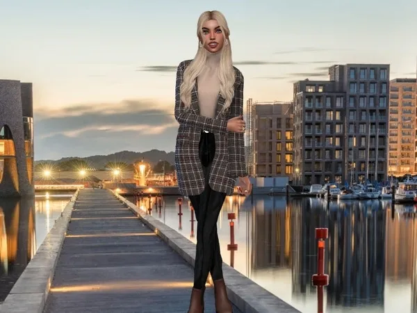 Alpha CAS Background Vejle Harbor Denmark - The Sims 4 Custom Content