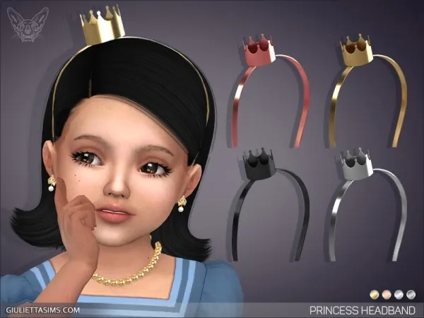 Alpha Princess Headband For Toddlers by giuliettasims - The Sims 4 Custom Content
