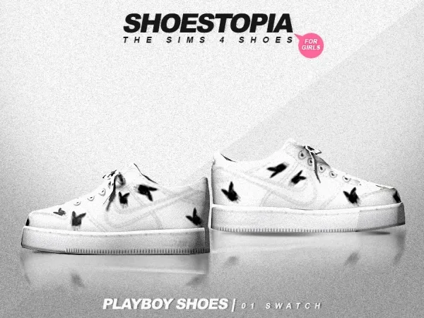 Maxis Match shoestopia playboy shoes - The Sims 4 Custom Content