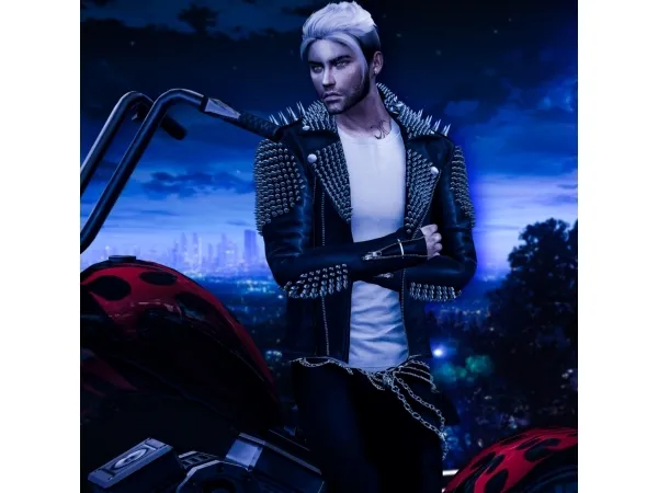 Alpha Biker Bad Boy by simsfinds - The Sims 4 Custom Content