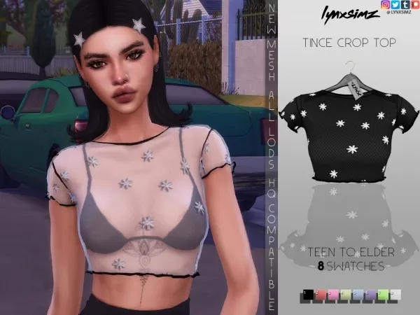 Alpha Lynxsimz_TinceCropTop by lynxsimz - The Sims 4 Custom Content