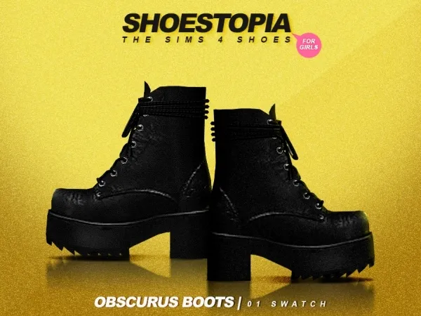 Alpha shoestopia obscurus shoes - The Sims 4 Custom Content