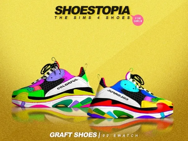 Alpha shoestopia graft shoes - The Sims 4 Custom Content
