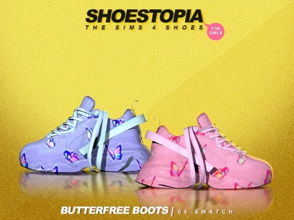 Alpha shoestopia butterfree shoes - The Sims 4 Custom Content