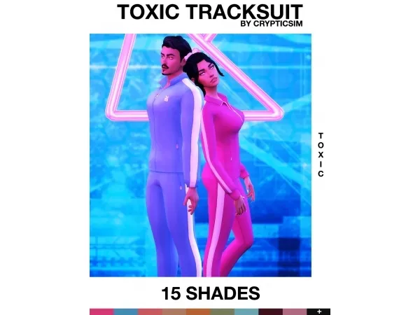 Maxis Match TOXIC TRACKSUIT by crypticsim - The Sims 4 Custom Content