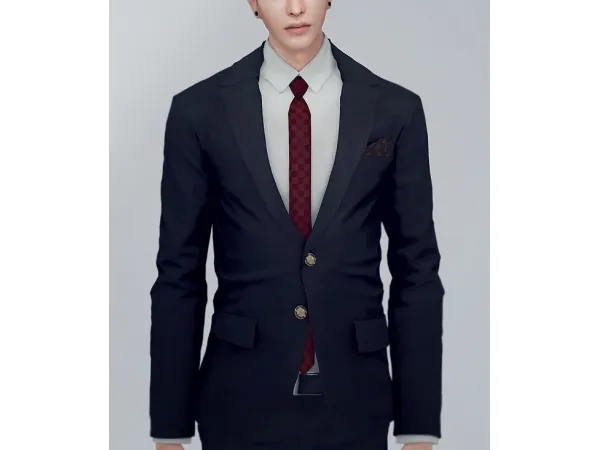 Alpha KK Darte77 SuitJacket02HQ RC by ooobsooo - The Sims 4 Custom Content