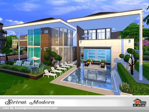 Alpha Sirirat Modern NoCC - The Sims 4 Custom Content