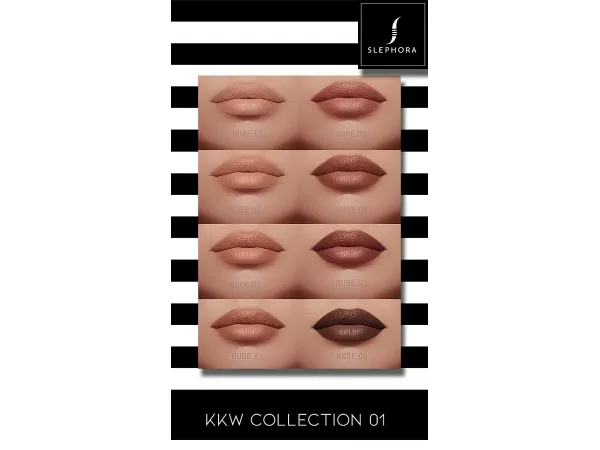 Alpha KKW COLLECTION 01 by slephora - The Sims 4 Custom Content
