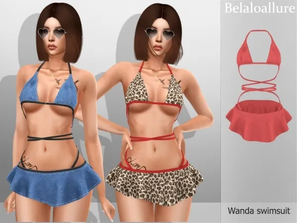 Alpha belal1997's Belaloallure_wanda swimsuit - The Sims 4 Custom Content