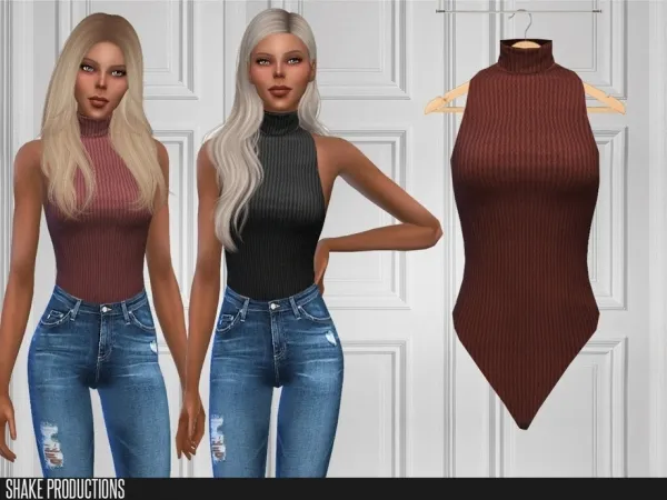 Maxis Match ShakeProductions 443 Bodysuit - The Sims 4 Custom Content