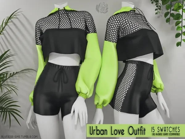 Alpha Urban Love Top - The Sims 4 Custom Content