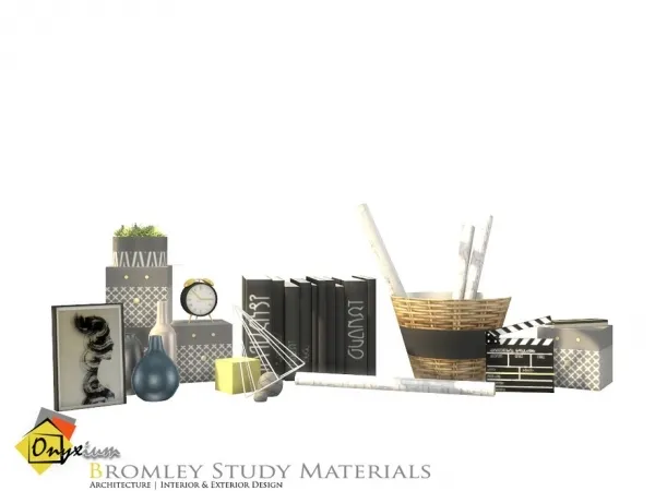 Alpha Onyxium's Bromley Study Materials - The Sims 4 Custom Content