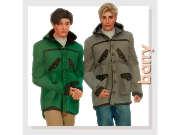 Maxis Match Barry jacket by amelylina - The Sims 4 Custom Content
