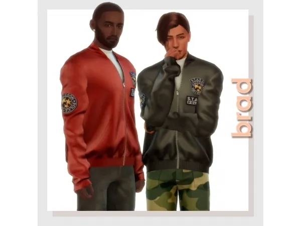 Maxis Match Brad jacket by amelylina - The Sims 4 Custom Content
