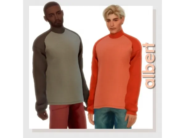 Maxis Match Albert turtleneck by amelylina - The Sims 4 Custom Content