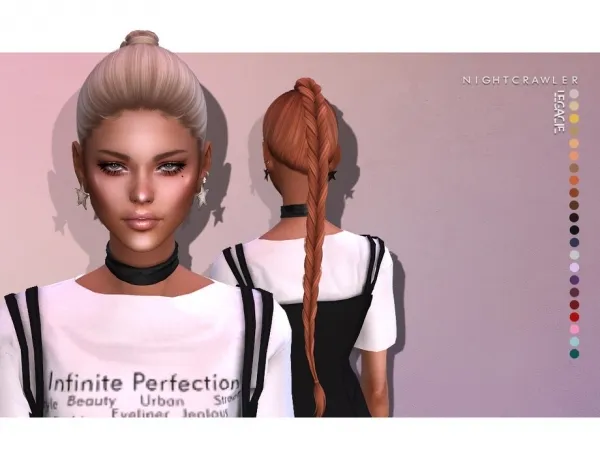 Alpha Nightcrawler Sims' Nightcrawler Legacy (HAIR) by thesimsresource - The Sims 4 Custom Content