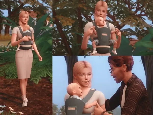 Maxis Match BABY CARRIER POSES - The Sims 4 Custom Content
