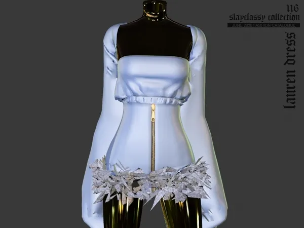 Alpha SC116 Lauren Dress - The Sims 4 Custom Content