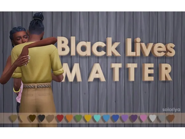 Alpha Black Lives Matter - The Sims 4 Custom Content