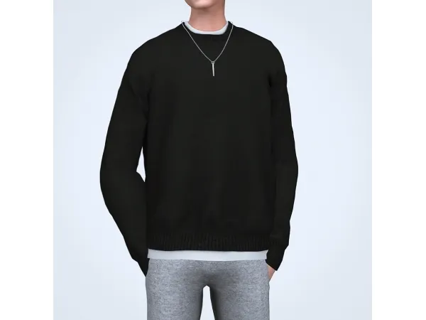Alpha Sweatshirt sweatpants - The Sims 4 Custom Content