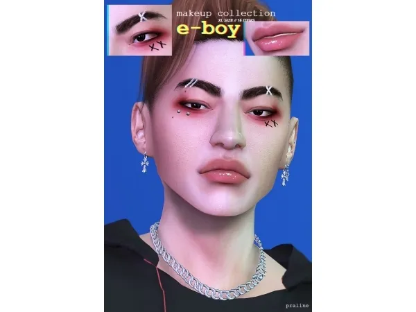Mix E BOY XL Makeup Collection Update - The Sims 4 Custom Content