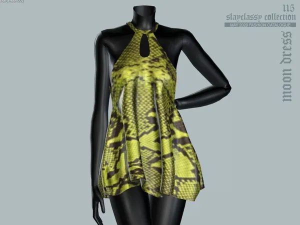 Alpha SC115 Moon Dress - The Sims 4 Custom Content