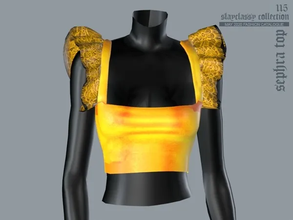 Alpha SC115 Sephra Top - The Sims 4 Custom Content