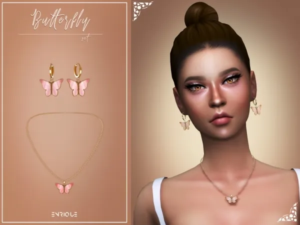 Maxis Match [EnriqueS4] Butterfly Set - The Sims 4 Custom Content