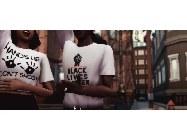 Maxis Match Black Lives Matter recolour set - The Sims 4 Custom Content