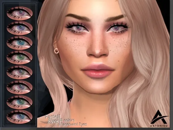 Alpha Astonied's [A] Pastel Eyes - The Sims 4 Custom Content