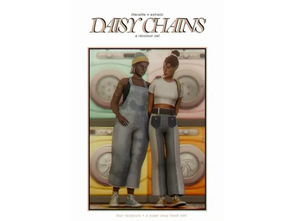 Maxis Match DAISY CHAINS recolor set part 1 by simsfinds - The Sims 4 Custom Content