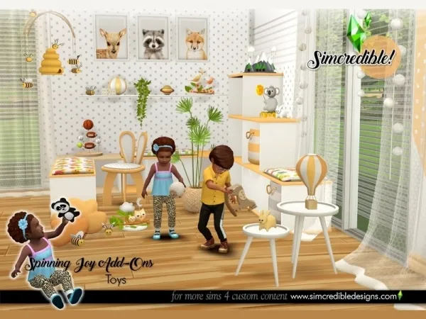 Maxis Match SIMcredible's Spinning Joy Toys - The Sims 4 Custom Content