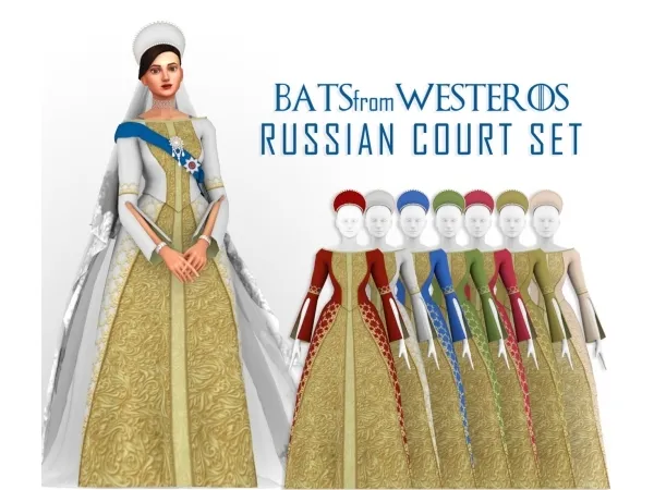 Alpha Russian Court Pack BatsFromWesteros - The Sims 4 Custom Content