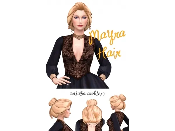 Maxis Match Mayra Hair - The Sims 4 Custom Content