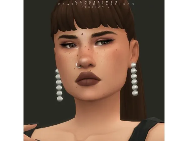 Maxis Match PEARLIZED EARRINGS VERSION 2 TO 5 - The Sims 4 Custom Content