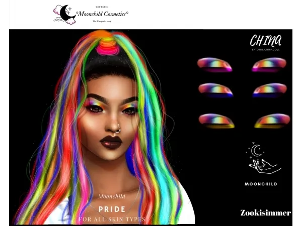 Alpha Pride Eyeshadows - The Sims 4 Custom Content