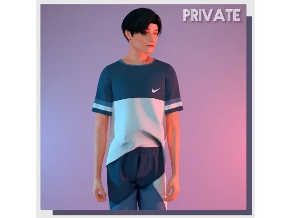 Alpha Private top by amelylina - The Sims 4 Custom Content